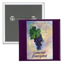 Botón del vino de Cabernet-Sauvignon Pin