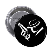 Botón detective 2 del gángster pin