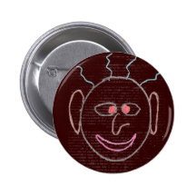 Botón divertido de las caras pin