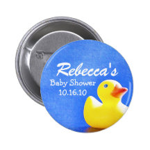 Botón Ducky de goma de la fiesta de bienvenida al  Pins