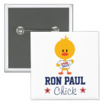 Botón EVOL 2012 del polluelo de Ron Paul Pin
