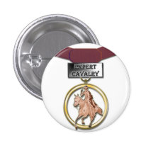Botón experto de la medalla de la caballería pins