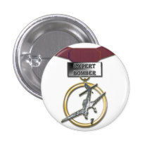 Botón experto de la medalla del bombardero pins