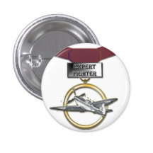 Botón experto de la medalla del combatiente pin