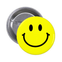 Botón feliz de la cara pin