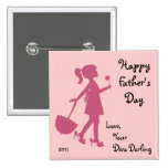 Botón feliz del día de padre pins