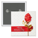 Botón feliz del el día de San Valentín 9 Pins