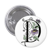 Botón floral de D Pins