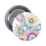 Botón floral pins
