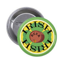 Botón irlandés de la cerveza pin