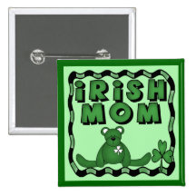 Botón irlandés de la mamá pins