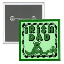 Botón irlandés del papá pin