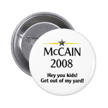 Botón irritable de John McCain Pin