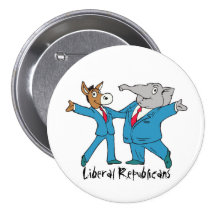 Botón liberal del fiesta de republicanos pin