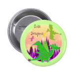 Botón lindo del dragón pin