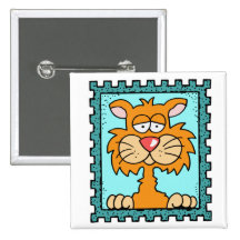 botón lindo del gato pin