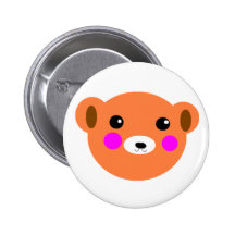 Botón lindo del oso de peluche pins