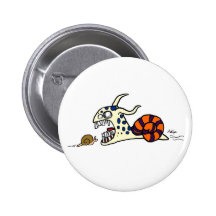 Botón malvado del caracol pin