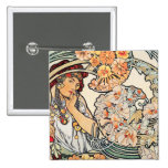 Botón:  Mucha - lengua de flores Pins