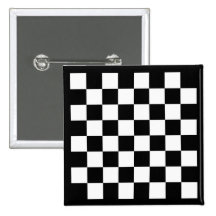 Botón negro del tablero de ajedrez pin