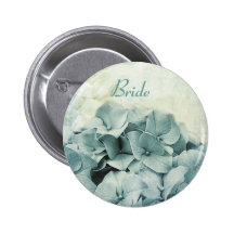 Botón nupcial del perno del hydrangea azul pin