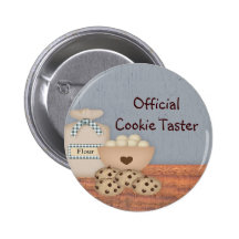 Botón oficial del catador de la galleta pin