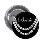 Botón orgulloso de la novia del collar simple de l pin