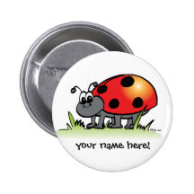 Botón personalizado de la mariquita pins