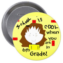 Botón personalizado escuela - modifique el grado p pins