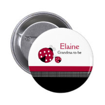 Botón personalizado ETIQUETA del NOMBRE de la mari Pins