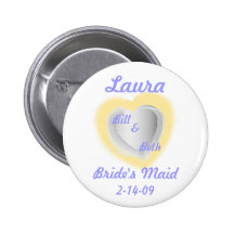 Botón-Personalizar de la criada de la novia Pins
