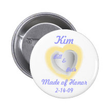 Botón-Personalizar nupcial del recuerdo Pin