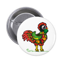 Botón portugués del gallo pin