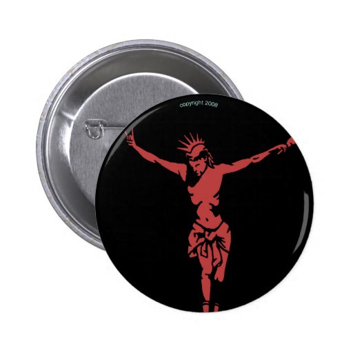 Botón punky de Jesús Pins