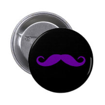Botón púrpura del bigote pins