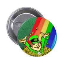 Botón redondo del día de St Patrick feliz Pin