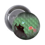 botón redondo del gatito lindo pin