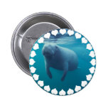 Botón redondo del Manatee Pin