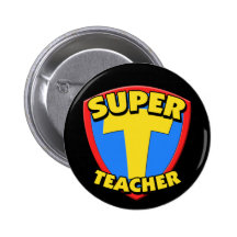 Botón redondo del profesor estupendo pin
