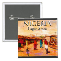 Botón redondo - Nigeria Pin