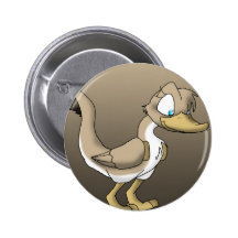 Botón reptil femenino del pato pins