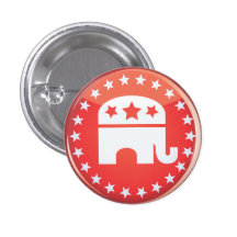 Botón republicano del elefante