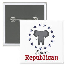 Botón republicano futuro del elefante pins