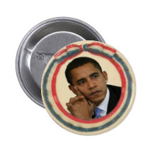 Botón retro de la cinta de Obama Pin