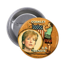 Botón retro de Martha Coakley Pins