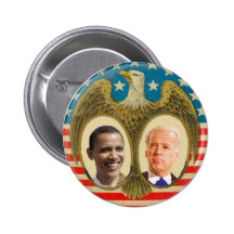 Botón retro de Obama Biden