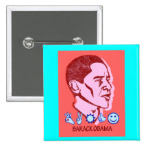 Botón retro de Obama Pins