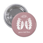 Botón rosado del ángel pin