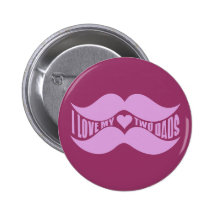 Botón rosado del personalizado de los bigotes pins