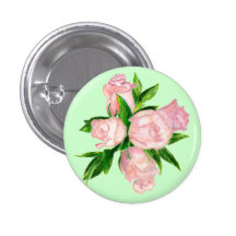 Botón, rosas de té híbridos rosados pins